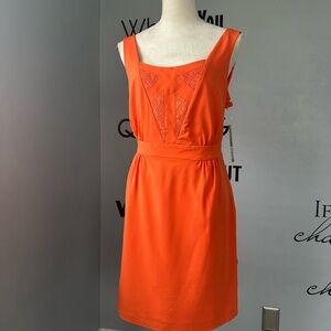 NWT Gianni Bini Vibrant Orange Mini Dress Size L